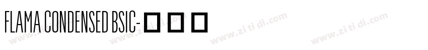 FLAMA CONDENSED BSIC字体转换